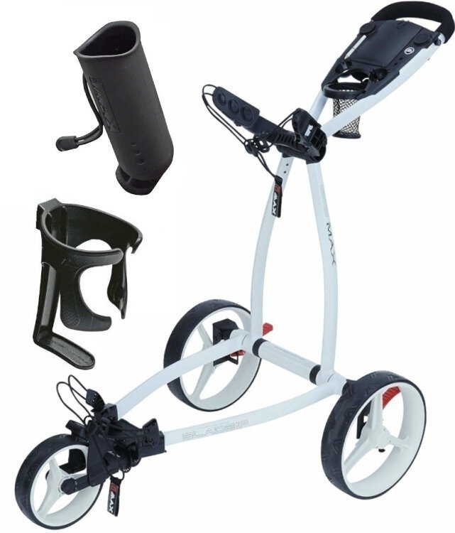 Big Max Blade IP White Golf Trolley Deluxe SET Big Max