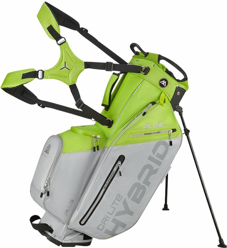 Big Max Dri Lite Hybrid Plus Lime/Silver Stand Bag Big Max