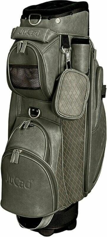 Jucad Style Dark Green/Leather Optic Cart Bag Jucad