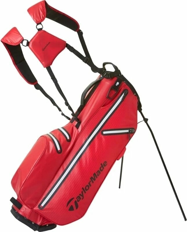 TaylorMade Flextech Waterproof Stand Bag Red Stand Bag TaylorMade