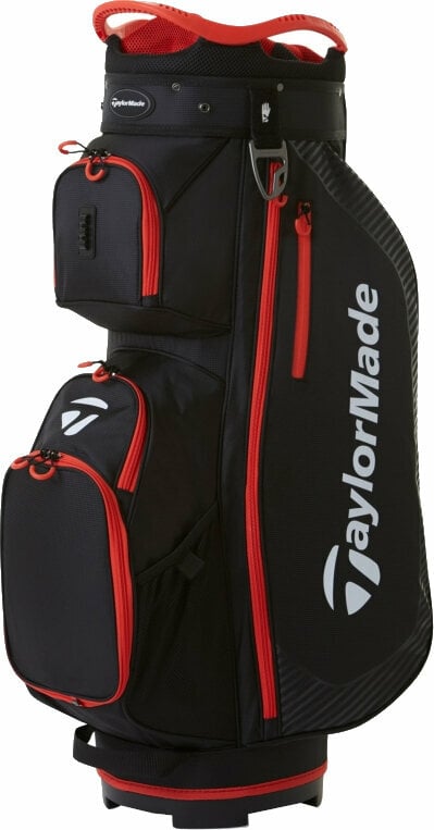 TaylorMade Pro Cart Bag Black/Red Cart Bag TaylorMade