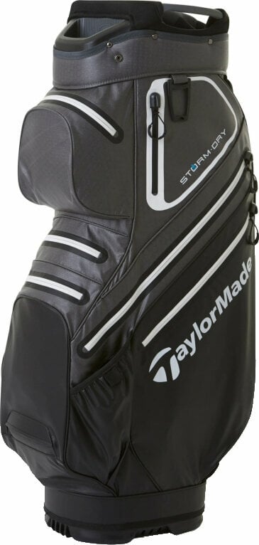 TaylorMade Storm Dry Cart Bag Black/Grey/White Cart Bag TaylorMade