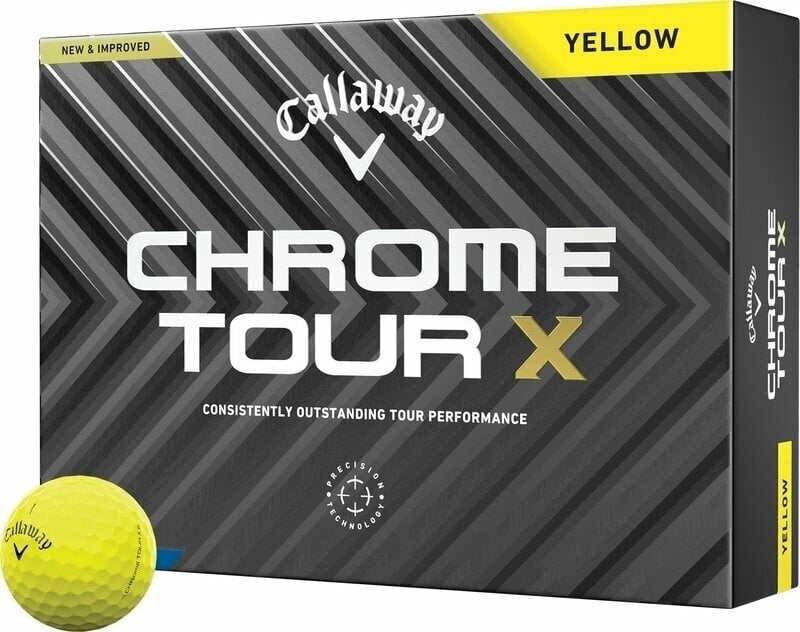 Callaway Chrome Tour X Yellow Golf Balls Basic Callaway