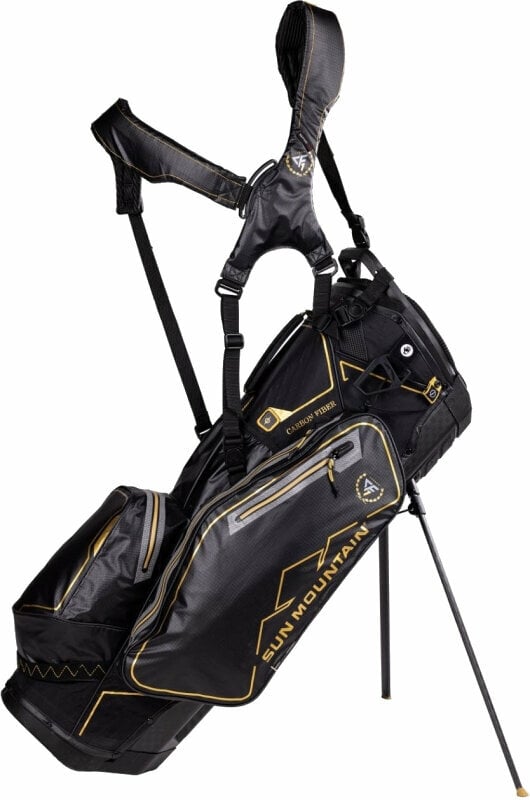 Sun Mountain Carbon Fast Stand Bag Black/Gold Stand Bag Sun Mountain