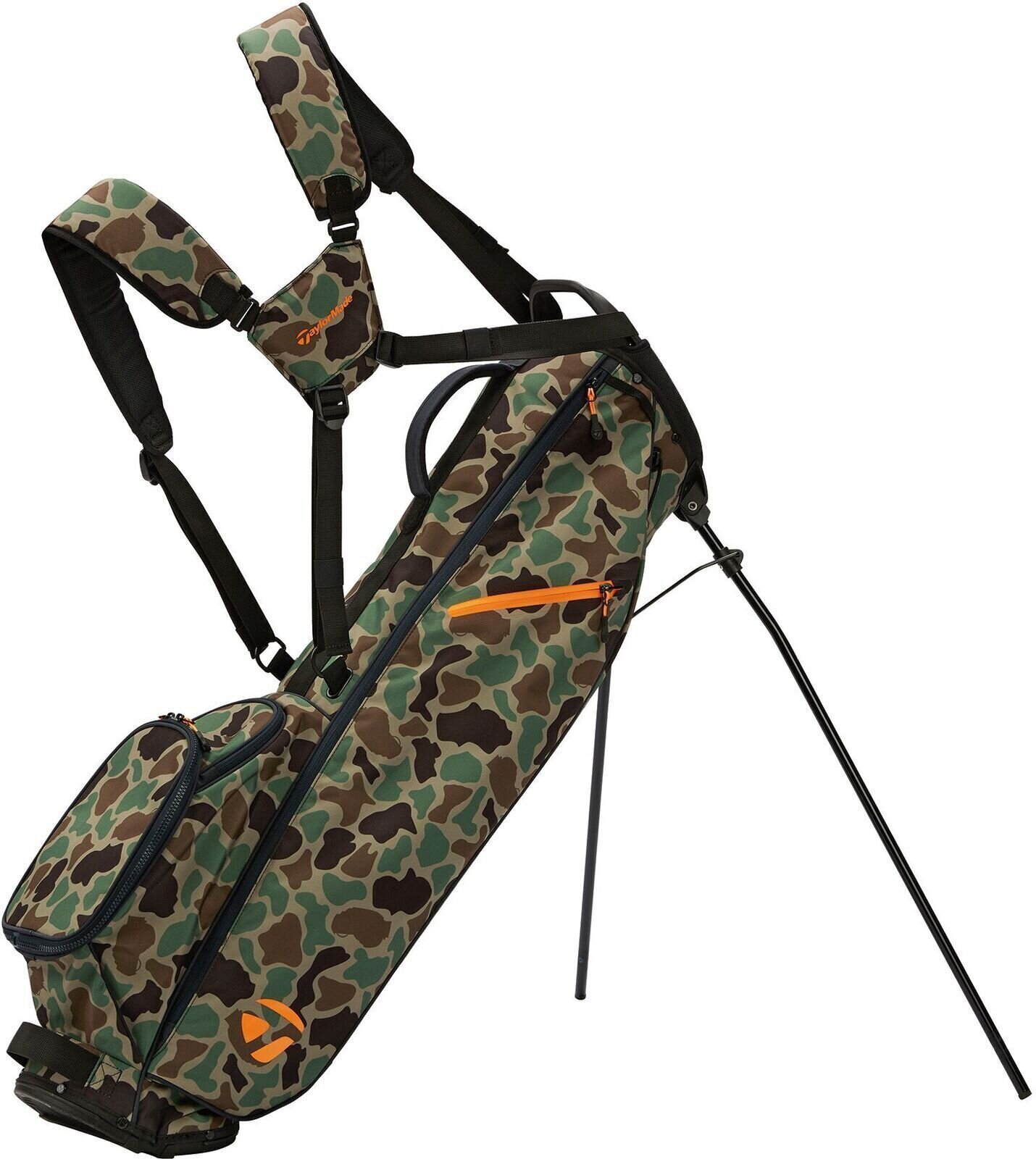 TaylorMade Flextech Carry Camo Orange Stand Bag TaylorMade