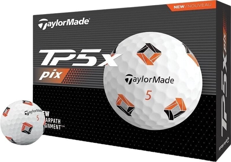 TaylorMade TP5x Pix 3.0 Golf Balls White TaylorMade