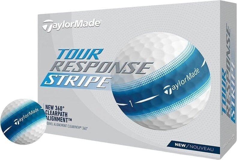 TaylorMade Tour Response Stripe Golf Balls Blue TaylorMade