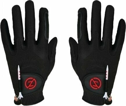 Zero Friction Storm All Weather Men Golf Glove Pair Black One Size Zero Friction