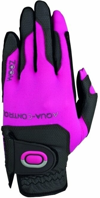 Zoom Gloves Aqua Control Womens Golf Glove Charcoal/Fuchsia Zoom Gloves