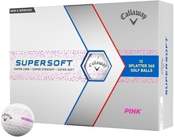 Callaway Supersoft Pink Splatter Golf Balls Callaway