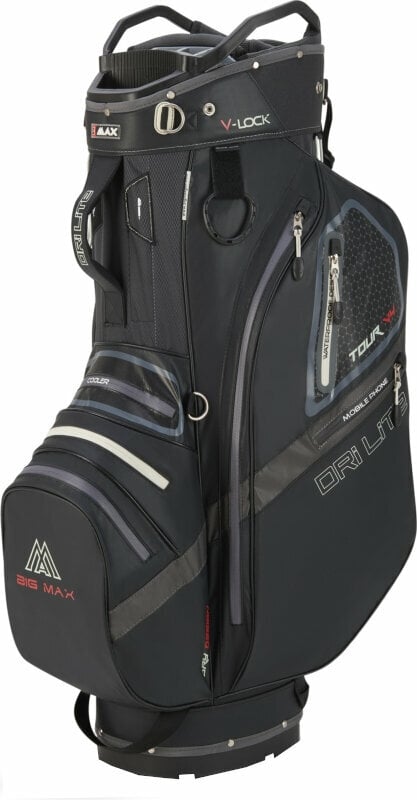 Big Max Dri Lite V-4 Cart Bag Black Cart Bag Big Max