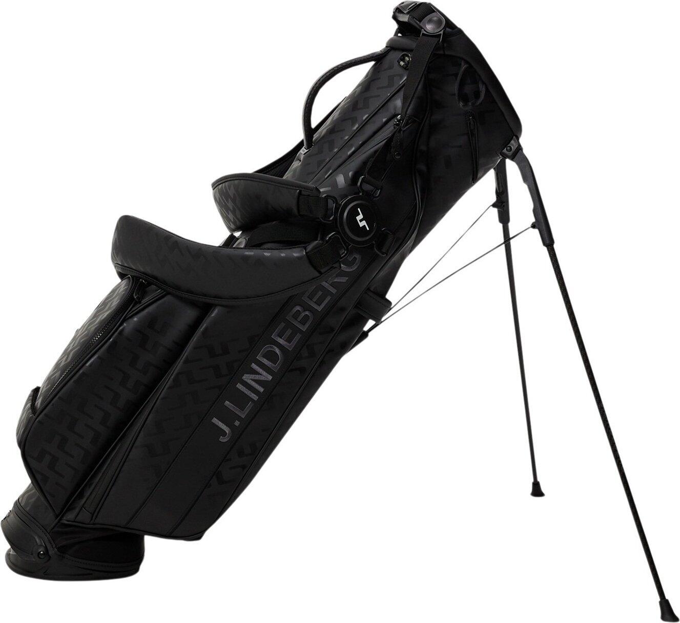 J.Lindeberg Sunday Stand Print Golf Bag Black Pencil Bag J.Lindeberg