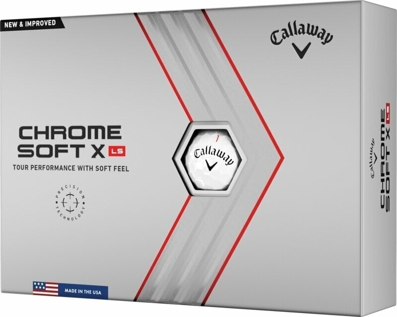 Callaway Chrome Soft X LS 2022 Golf Balls White Basic Golfové míčky Callaway