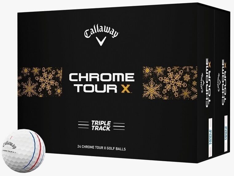 Callaway Chrome Tour X White Triple Track Golfové míčky Callaway