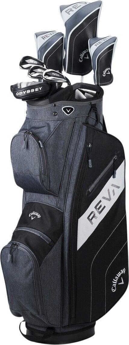 Callaway REVA Ladies Set 2024 8-piece Black Levá ruka Graphite Lady Golfový set Callaway