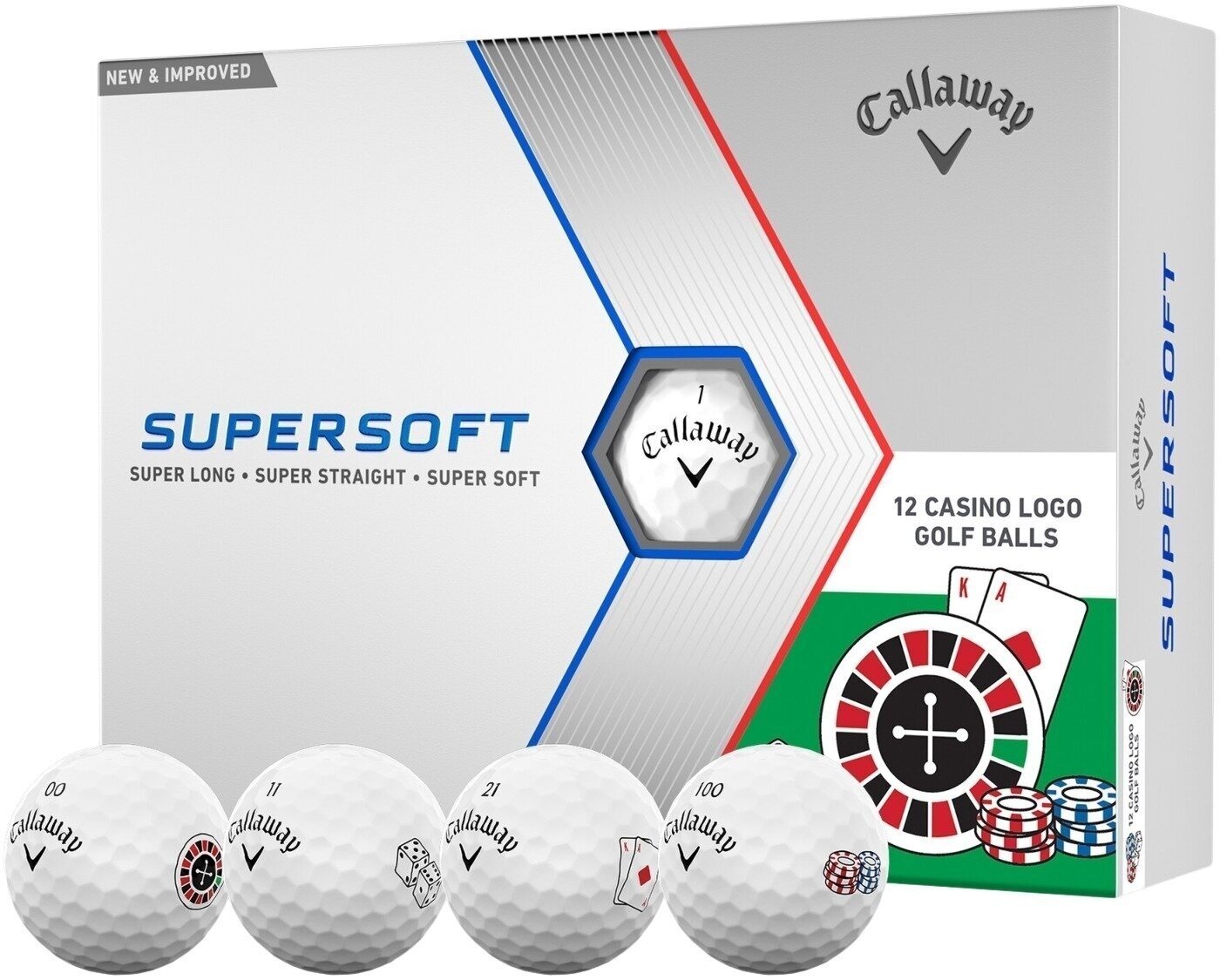 Callaway Supersoft 2023 Casino Golfové míčky Callaway