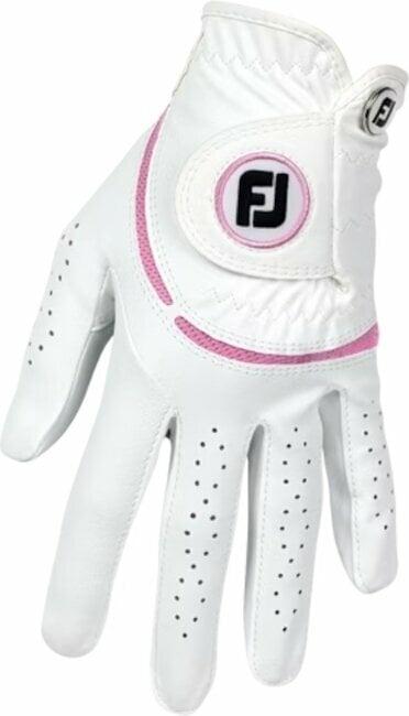 Footjoy Weathersof Golf White/Pink Levá ruka S Dámské rukavice Footjoy