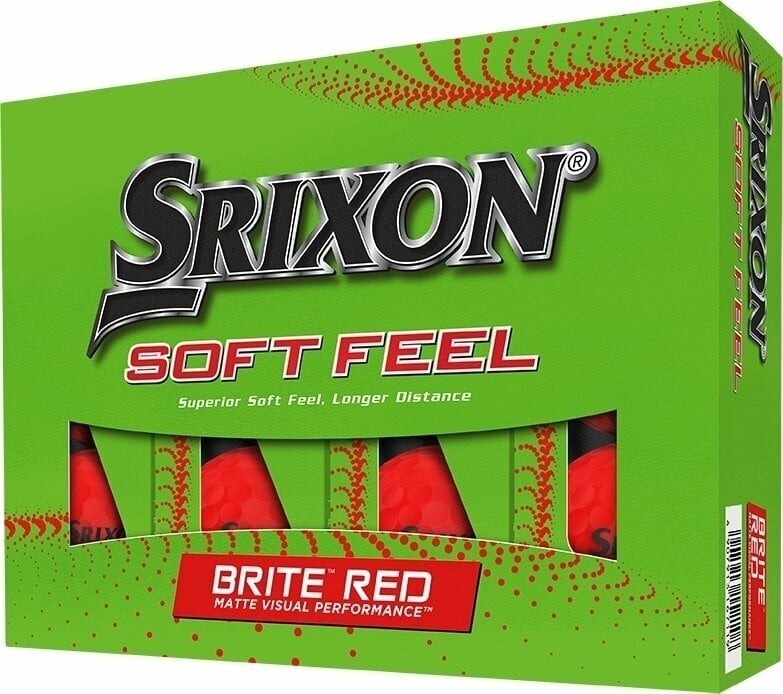 Srixon Soft Feel Brite Golf Balls Brite Red Golfové míčky Srixon