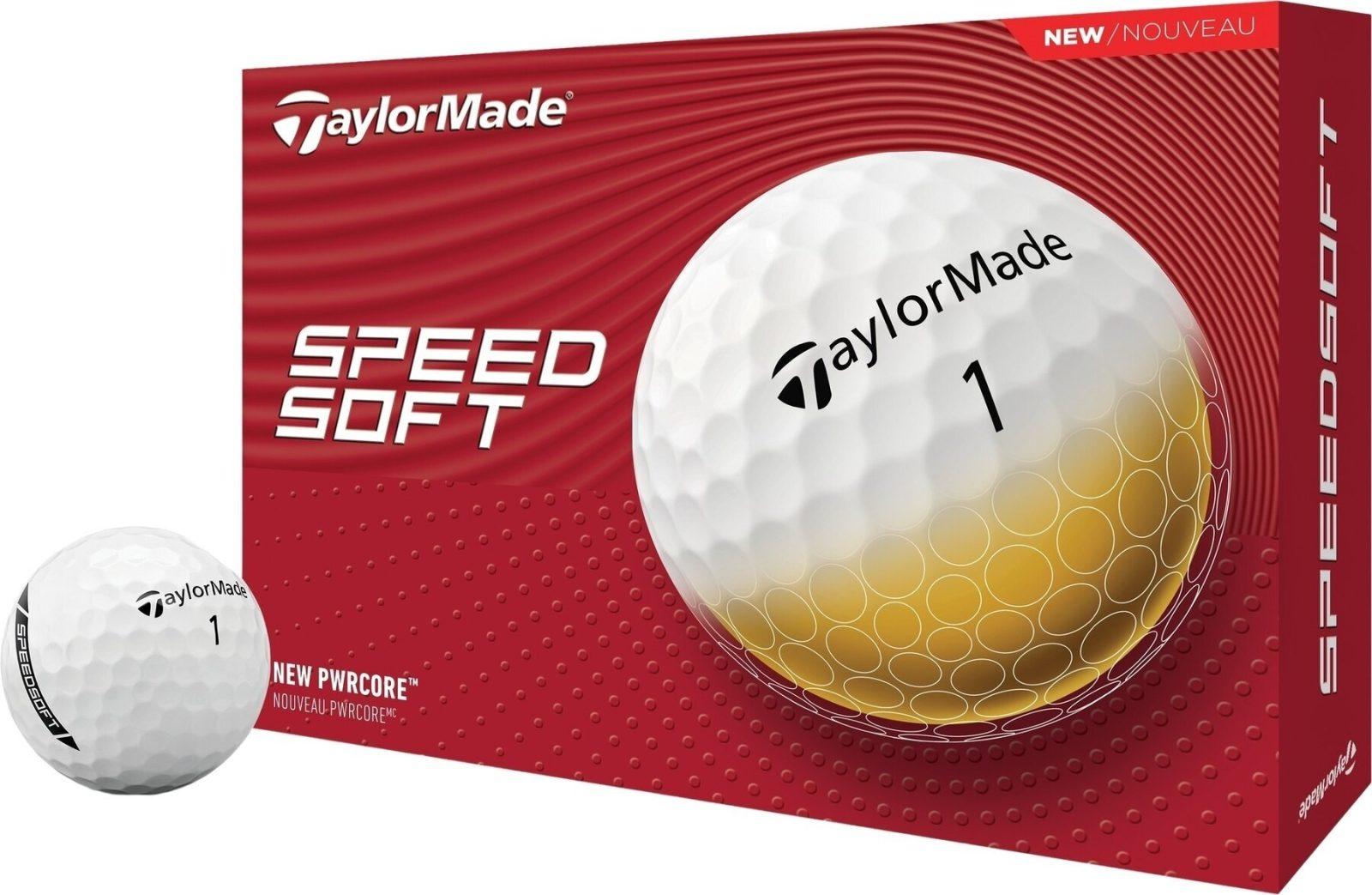 TaylorMade Speed Soft White Golfové míčky TaylorMade