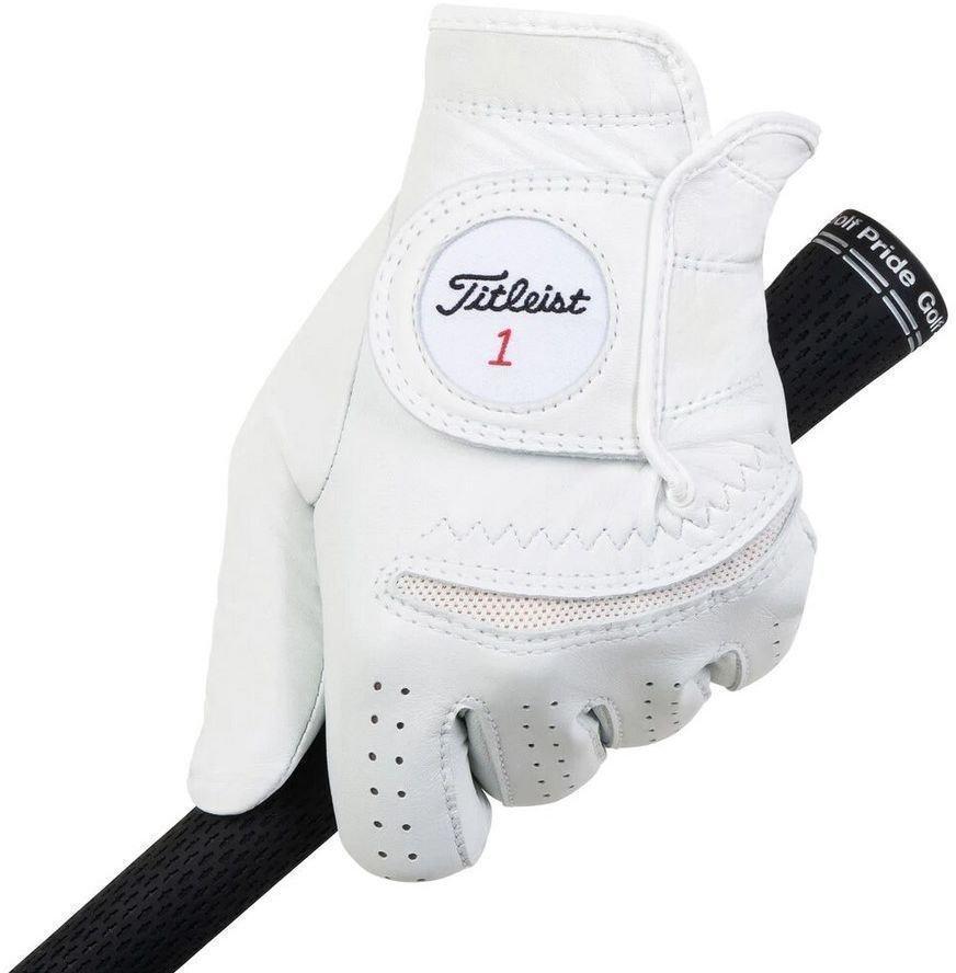 Titleist Permasoft White Levá ruka L Pánské rukavice Titleist