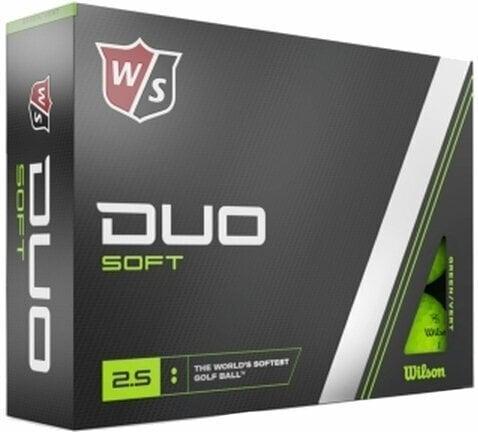 Wilson Staff Duo Soft Golf Balls Green Standard Golfové míčky Wilson Staff