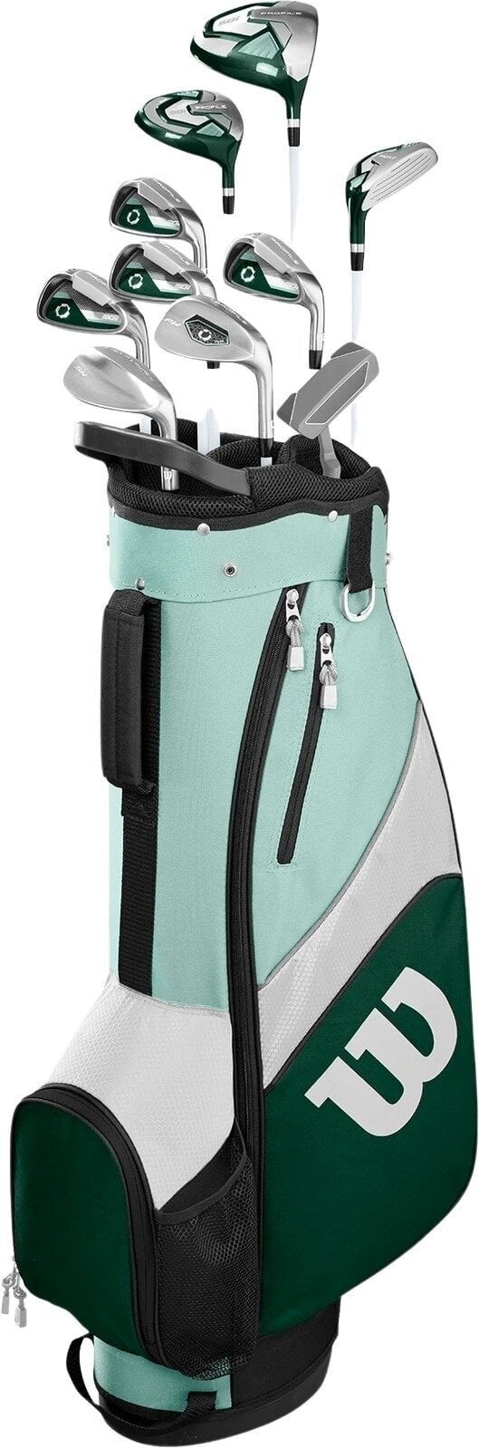 Wilson Staff Profile SGI Dark Green/White/Mint Pravá ruka Graphite Lady Golfový set Wilson Staff