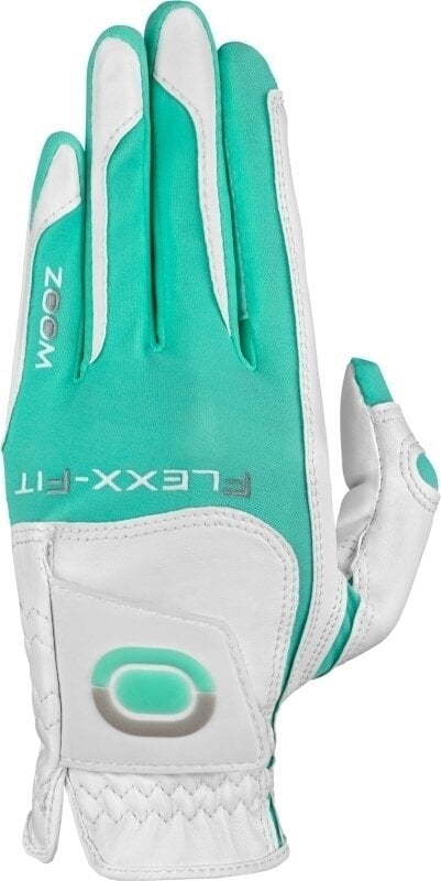 Zoom Gloves Hybrid Golf White/Mint Levá ruka UNI Dámské rukavice Zoom Gloves