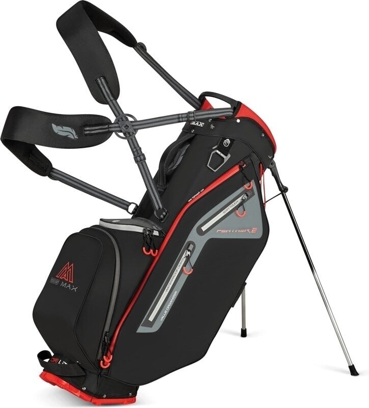 Big Max Dri Lite Feather 2 Stand Bag Black/Red Big Max