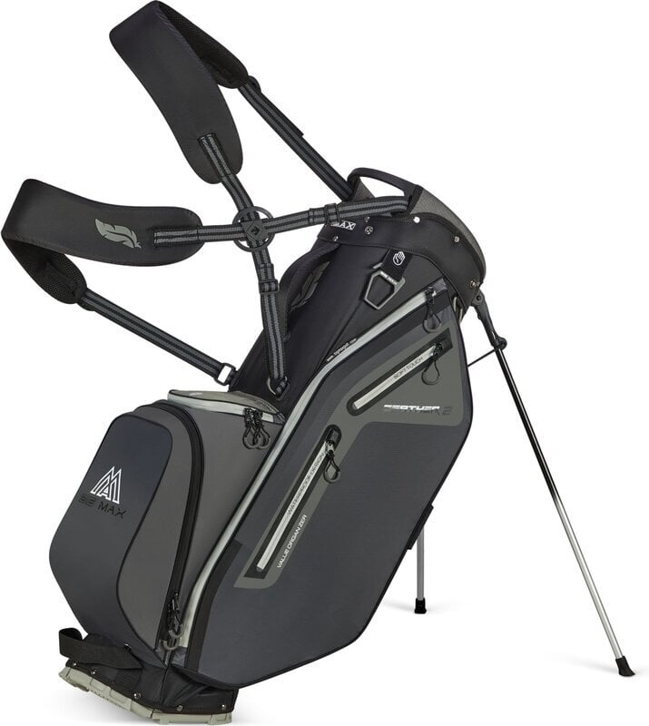 Big Max Dri Lite Feather 2 Stand Bag Grey/Black Big Max