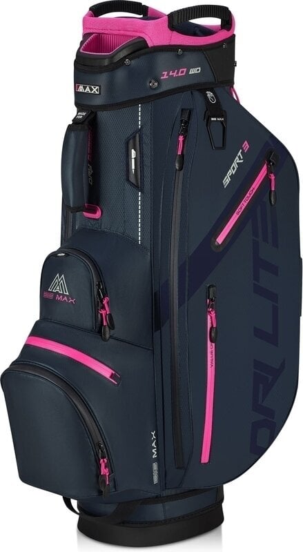 Big Max Dri Lite Sport 3 Steel Blue/Fuchsia Cart Bag Big Max