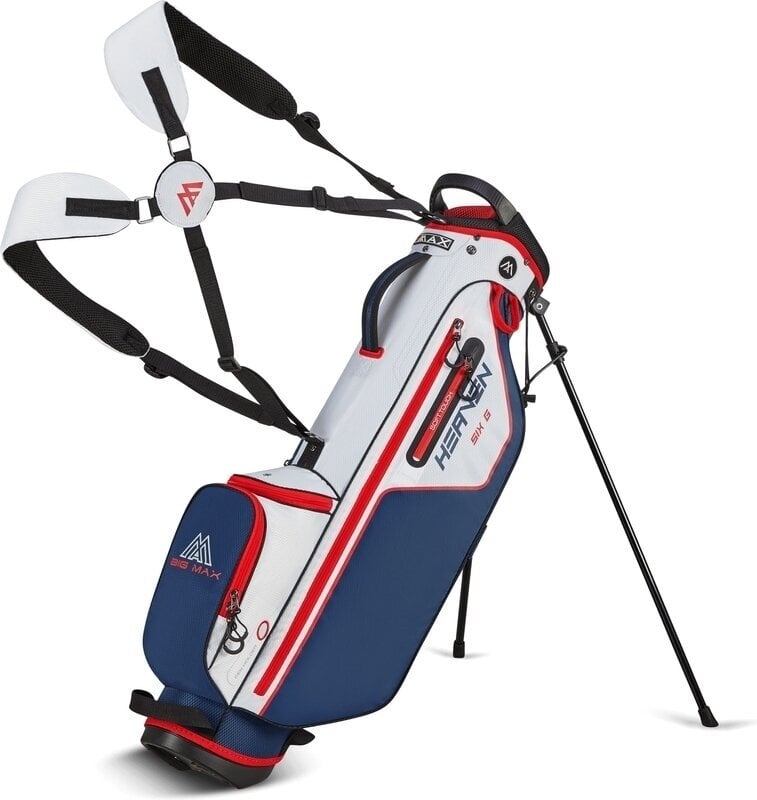 Big Max Heaven Six G Stand Bag White/Navy/Red Big Max