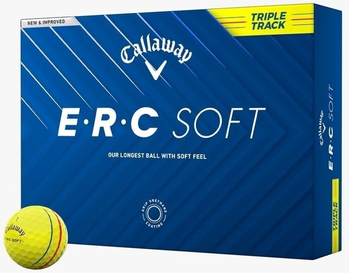 Callaway ERC Soft 2025 Yellow Triple Track Golfové míčky Callaway