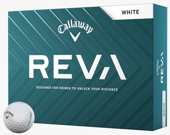 Callaway Reva 2025 White Basic Golfové míčky Callaway