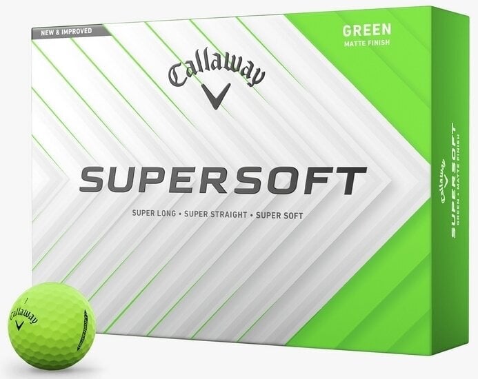 Callaway Supersoft 2025 Matte Green Basic Golfové míčky Callaway