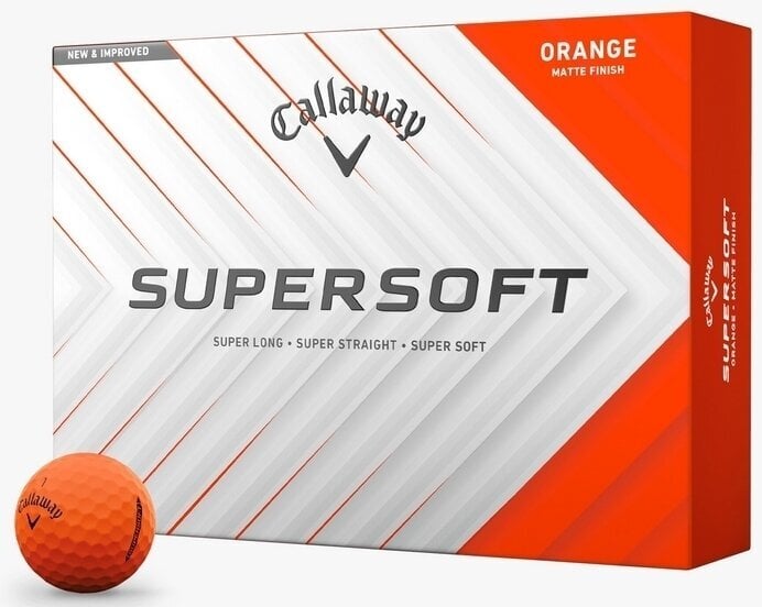 Callaway Supersoft 2025 Matte Orange Basic Golfové míčky Callaway