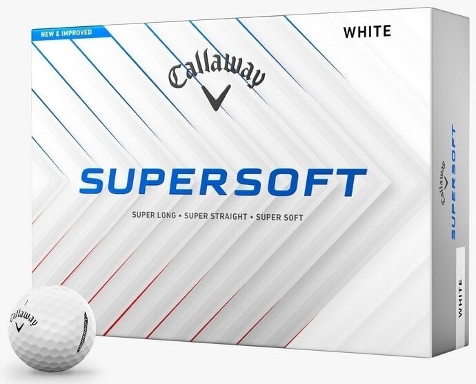 Callaway Supersoft 2025 White Basic Golfové míčky Callaway