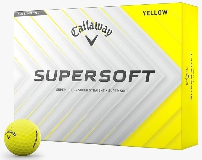 Callaway Supersoft 2025 White Golfové míčky Callaway