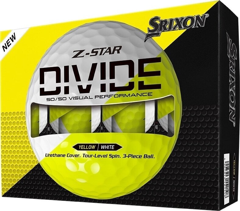 Srixon Z-Star Divide White/Yellow Standardní nabídka Golfové míčky Srixon