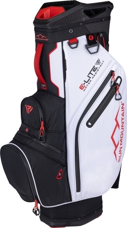 Sun Mountain H2NO E-Lite Black/White/Red Cart Bag Sun Mountain