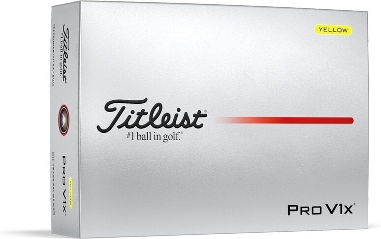 Titleist Pro V1x 2025 Yellow Standard Golfové míčky Titleist